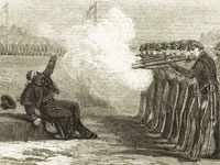 execution of a deserter execution of a deserter