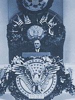FDR delivers his 1st inaugural address