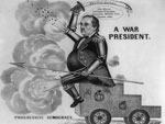 Print, A war president. Progressive democracy, c1848, N. Currier (Firm), LOC