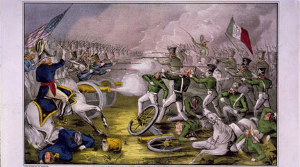 Lithograph, Battle of Buena Vista, 1847, Currier & Ives, LOC Lithograph, Battle of Buena Vista, 1847, Currier & Ives, LOC