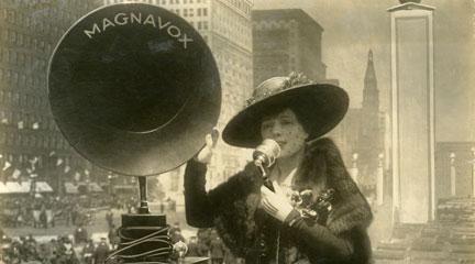 Photo, Fritzi Scheff demonstrating Magnavox. . . , 1895, Flickr Commons