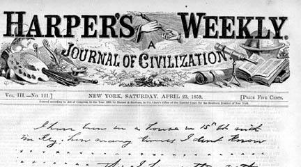 Teresa Bagioli Sickles confession, 1859 Teresa Bagioli Sickles confession, 1859