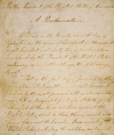 Photo, Original Copy of Emancipation Proclamation, NARA Photo, Original Copy of Emancipation Proclamation, NARA