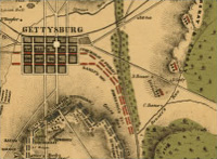 Map, The Battle of Gettysburg