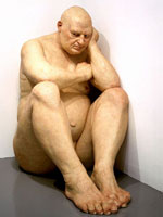 Sculpture, "Untitled (Big Man)," Ron Mueck, 2000