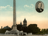 Postcard, McKinley Monument, Buffalo, N. Y., McKinley Assassination. . . site
