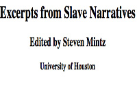 Title, Excerpts from Slave Narratives
