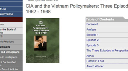 CIA and the Vietnam Policy Makers: Three Episodes 1962-1968