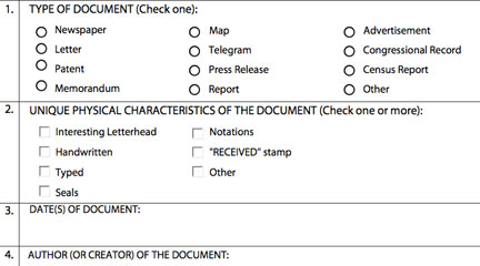 Document Analysis Worksheets