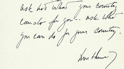 John F. Kennedy and Service