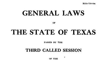 Nineteenth-Century Texas Law Online: Gammel's The Laws of Texas