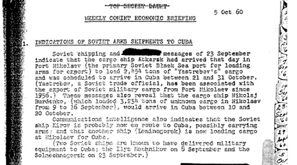 NSA and the Cuban Missile Crisis