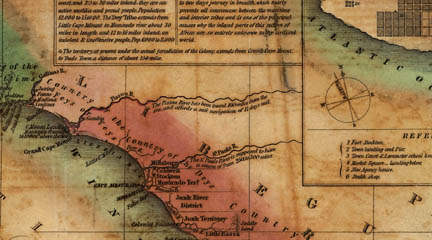 American Colonization Society Collection: Maps of Liberia, 1830-1870
