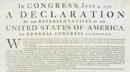 Interpreting the Declaration of Independence by Translation