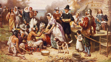 Menu for the First Thanksgiving