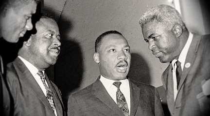 Jackie Robinson and Martin Luther King Jr.