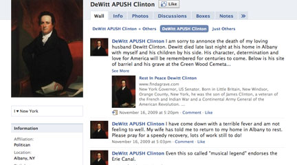 Using Facebook to Engage with Historical Figures