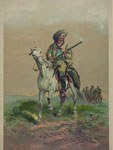 lithograph, The scout Buffalo Bill. Hon. W.F. Cody, Paul Frenzeny, between 1872 and 1890(?), LOC lithograph, The scout Buffalo Bill. Hon. W.F. Cody, Paul Frenzeny, between 1872