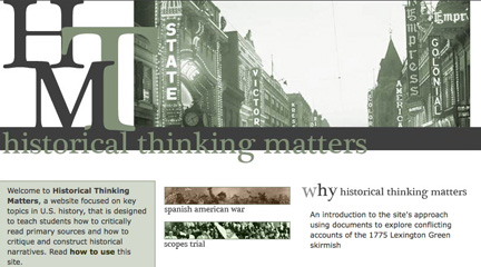 Historical Thinking Matters Historical Thinking Matters