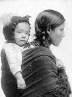 Photo, Woman from Plains with baby, c. 1901, Library of Congress Photo, Woman from Plains with baby, c. 1901, Library of Congress