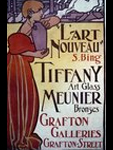 Poster print, 1867, L'art Nouveau Tiffany Glass Exhibit Poster print, 1867, L'art Nouveau S. Bing, Tiffany, art glass, Meunier bronzes