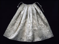 cream silk colonial-era petticoat cream silk colonial-era petticoat