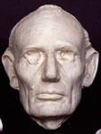 Photo, Life mask and plaster hands of Abraham Lincoln, preserved at Ford's Theatre, Washington, D.C., where assassin John Wilkes Booth mortally wounded the president in 1865, c.1980-2006, Carol M. Highsmith, Library of Congress Photo, Life mask and plaster hands of Abraham Lincoln, Highsmith, LoC