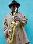Photo, Herbert Bernett plays jazz on his saxophone, Mobile, Alabama, Mar. 20, 2010, Carol M. Highsmith, Library of Congress Photo, Herbert Bernett plays jazz..., Mobile, Alabama, 2010, Carol M. Highsmith