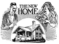 The New Home Home sales ad from pre-World War Two