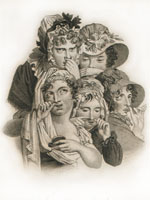 Snuff Takers, from Frederick William Fairholt, Tobacco, Its History and Association: including an account of the plant and its manufacture; with its modes of use in all ages and countries (London: Chapman and Hall, 1859). Snuff Takers, from Frederick William Fairholt, Tobacco, Its History and Associat
