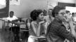 Photograph, Gustevas Roberts, rear, sitting in integrated Charlotte's Central High School on Sept. 4, 1957, Jimmy Dumbell, Charlotte Observer. Photo, G. Roberts, sitting in integrated... Sept 4, 1957, J. Dumbell, Charlotte