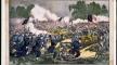 colored lithograph, The battle of Gettysburg, 1863, Currier & Ives, LOC colored lithograph, The battle of Gettysburg, 1863, Currier & Ives, LOC