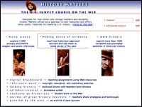 Image for History Matters: The U.S. Survey Course on the Web Image for History Matters: The U.S. Survey Course on the Web