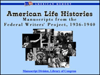 Image for American Life Histories: Manuscripts from the Federal Writers' Project, 1936-1940 Image, American Life Histories: Manuscripts from the Federal Writers' Project.