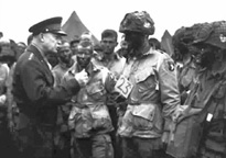 Photo, Dwight D. Eisenhower Speaks to 101st Airborne, NARA Photo, Dwight D. Eisenhower Speaks to 101st Airborne, NARA