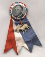 Photo, FDR campaign button, America Votes Photo, FDR campaign button, America Votes