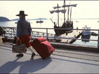Photo, The colonists encounter an older form of transportation Photo, The colonists encounter an older form of transportation