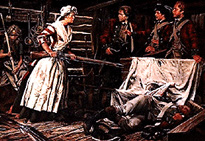Painting, Nancy Morgan Hart, by Louis Glanzman Painting, Nancy Morgan Hart, by Louis Glanzman