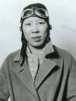 Photo, Leah Hing, ca. 1934, Pilot and WWII instrument mechanic, c. 1934, Washington State University Photo, Leah Hing, ca. 1934, Pilot and WWII instrument mechanic, c. 1934, WSU