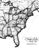 Map, Tocqueville's America Map, Tocqueville's America