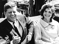 Photo, President and Mrs. Kennedy in motorcade, May 3, 1961 Photo, President and Mrs. Kennedy in motorcade, May 3, 1961