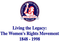 Logo, Living the Legacy: The Women's Rights Movement Logo, Living the Legacy: The Women's Rights Movement