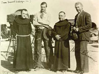 Photo, Fr. Augustine on location with film Westerners Photo, Fr. Augustine on location with film Westerners