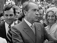 Photo, "White House wedding. Pres. Nixon before ceremony," Warren K. Leffler, June 12, 1971 Photo, "White House wedding. Pres. Nixon," Warren K. Leffler, June 12, 1971
