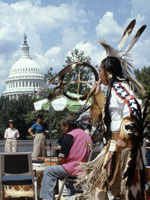 Photo, Dancers and Musicians at the Library of Congress Neptune Plaza Concert, Reid Baker, August 22, 1985 Photo, Dancers and Musicians at the Library of Congress..., 1985