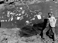 Photo, "Robert Brewster Stanton in Glen Canyon," c. 1893 Photo, "Robert Brewster Stanton in Glen Canyon," c. 1893