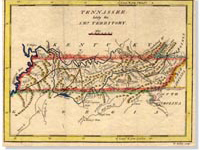 Map, Introductory graphic, 1796-1850. Tennessee Documentary History Collection Map, Introductory graphic, 1796-1850, Tennessee Documentary History. . . site
