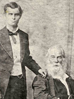 Photo, Walt Whitman with Harry Stafford, Augustus Morand, c. February 11, 1878, Walt Whitman Archive Photo, Walt Whitman with Harry Stafford, Morand, c. 1878, Walt. . site
