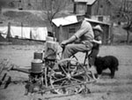 Photo, Joe Compton and son plant corn, Bland County History Archives Photo, Joe Compton and son plant corn, Bland County History Archives