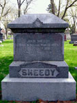 Gravestone of John Sheedy, Gilded Age Plains City Gravestone of John Sheedy, Gilded Age Plains City